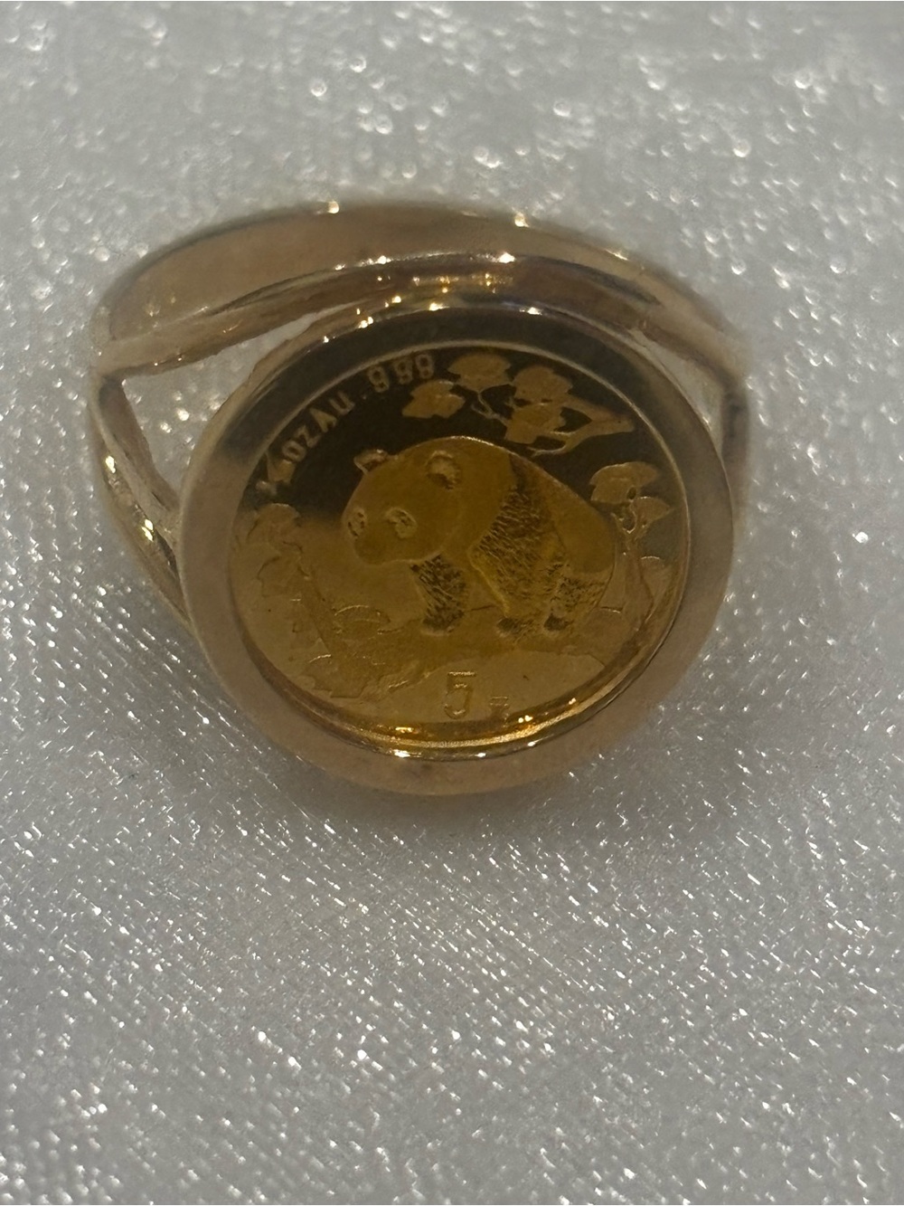 14K Gold Panda 🐼 Coin 🪙 Ring